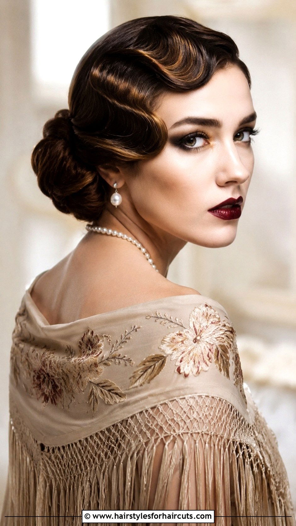 1920S Finger Wave Updo - 25 great gatsby hairstyles - 25 great gatsby hairstyles