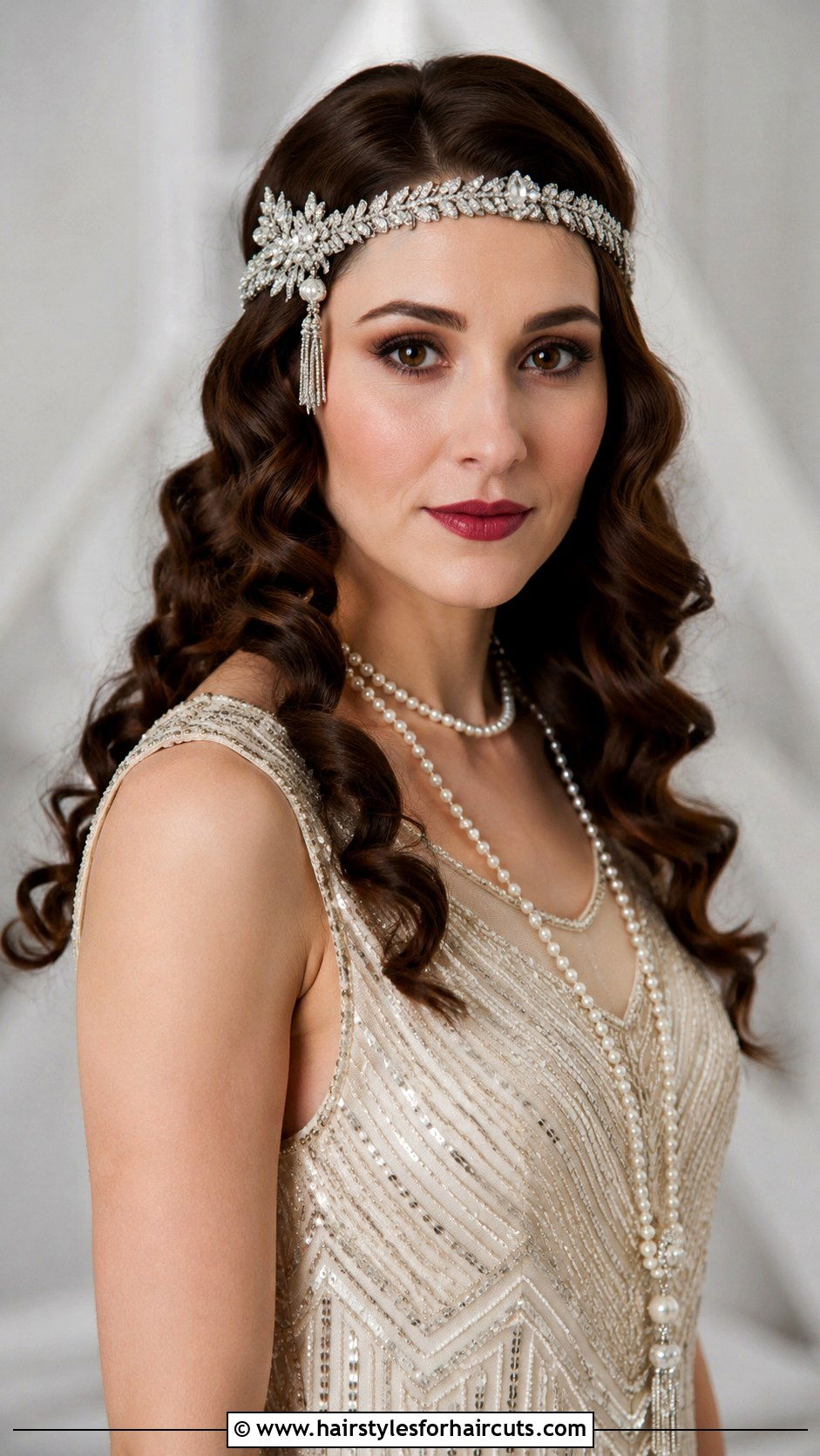 1920s Headband Hairstyle Long Hair - 25 1920 hairstyles for long hair - 25 1920 hairstyles for long hair