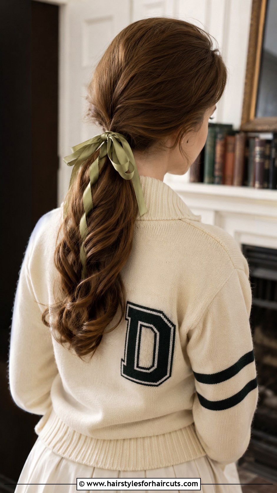 1920s Ribbon Tied Long Hair - 25 1920s long hair hairstyles - 25 1920s long hair hairstyles