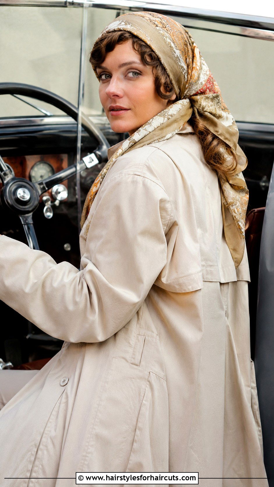 1920s Scarf Wrapped Long Hair - 25 1920s long hair hairstyles - 25 1920s long hair hairstyles