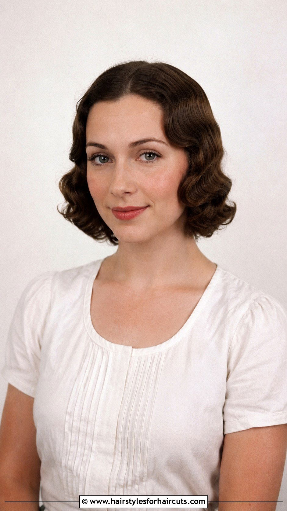 1930s Center Part Wavy Cut - 25 1930s haircuts - 25 1930s haircuts