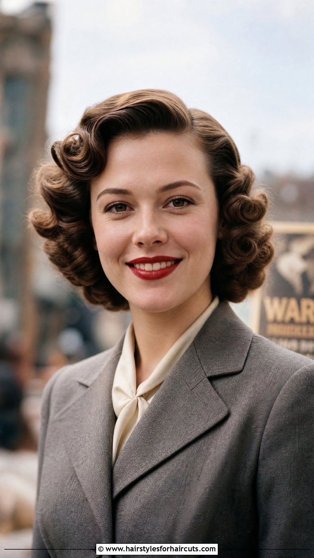1940s Pin Curl Bob - 25 short hair vintage hairstyles - 25 short hair vintage hairstyles