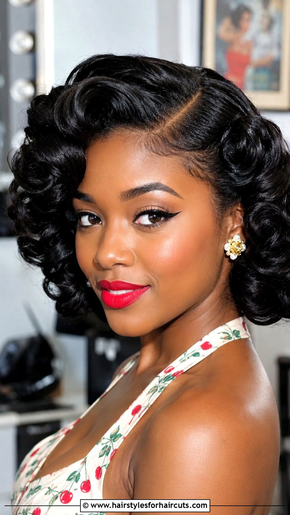 1940s Pin Up Curls For Black Women - 25 cute pin up hairstyles for black hair - 25 cute pin up hairstyles for black hair