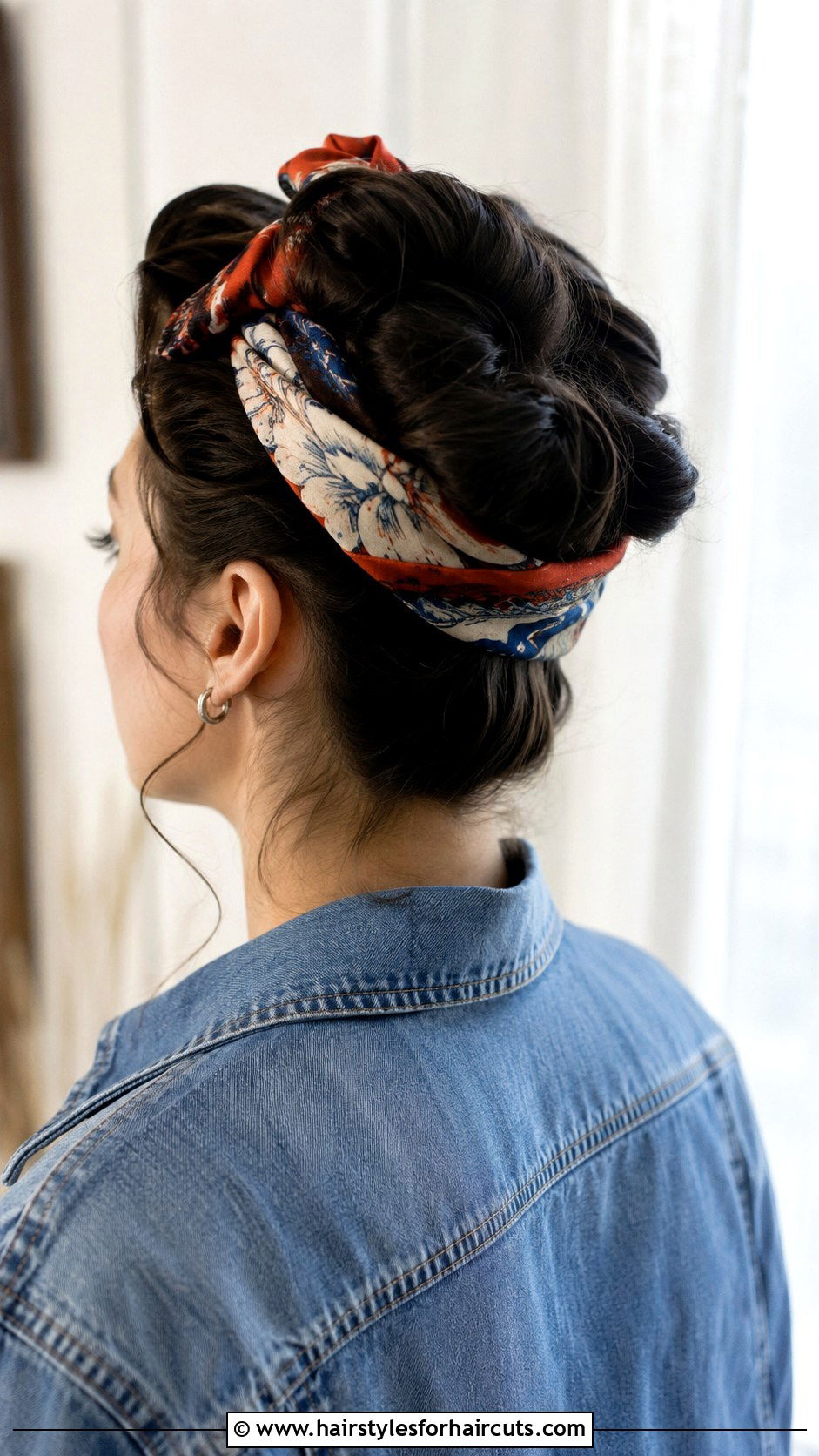 1940s Scarf Roll Updo Long Hair - 25 1940s hairstyles long hair - 25 1940s hairstyles long hair