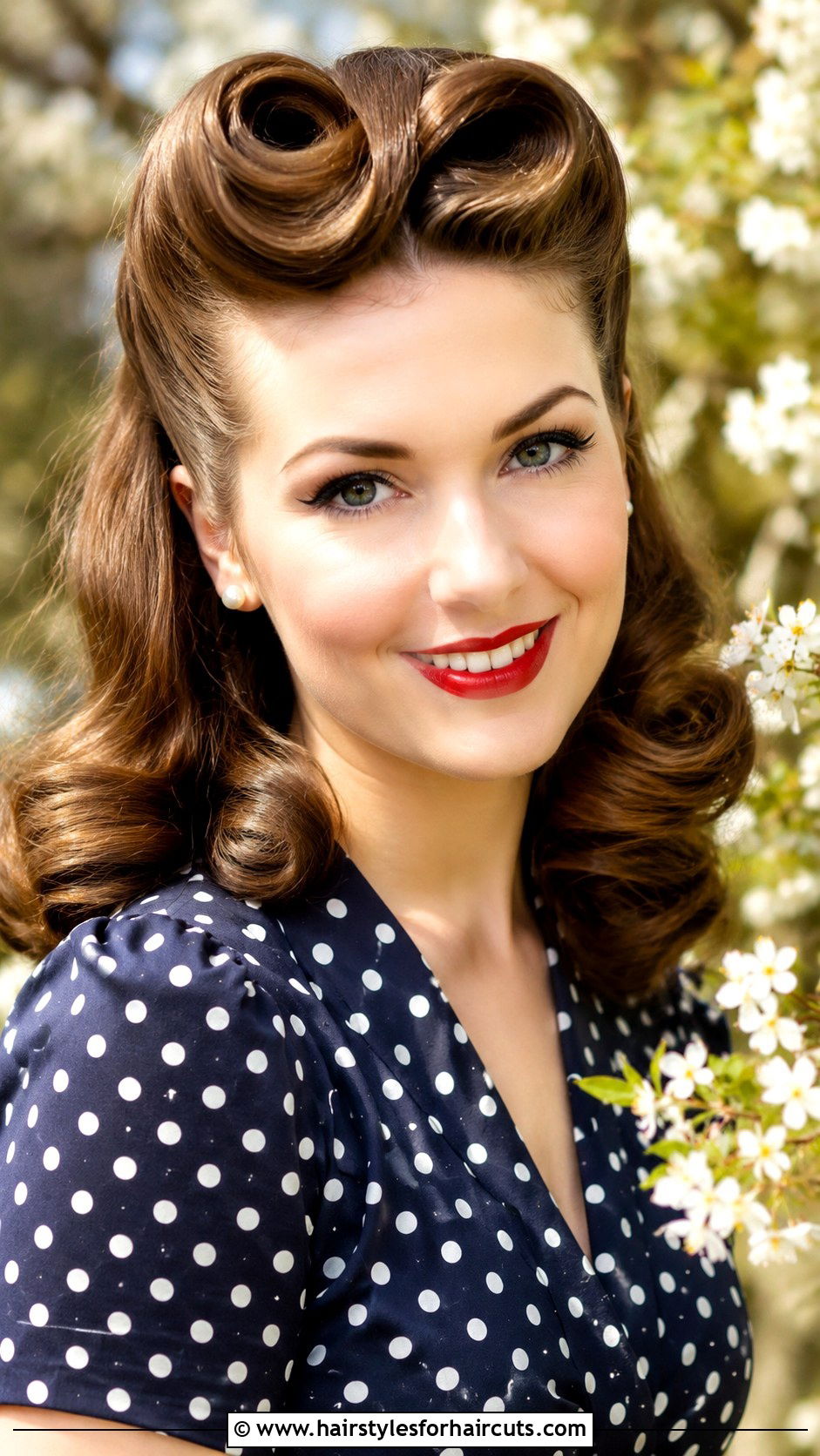 1940s Victory Rolls - 25 retro hairstyles for long hair - 25 retro hairstyles for long hair
