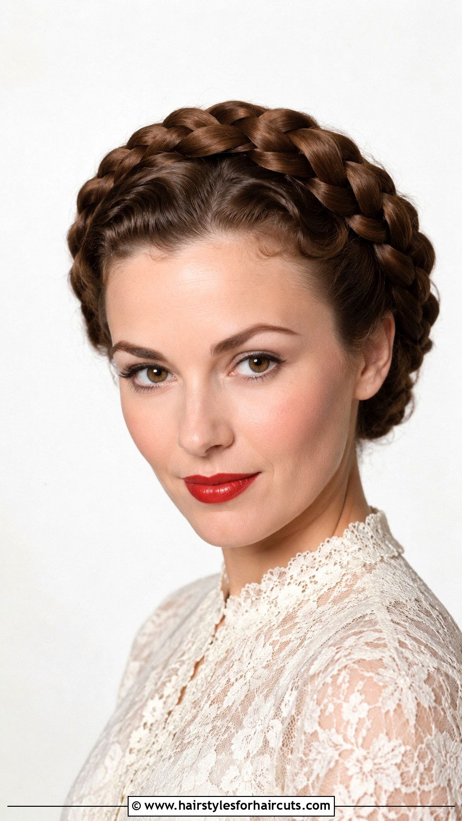 1950s Crown Braid Medium Hair - 25 1950s hairstyles for medium hair - 25 1950s hairstyles for medium hair