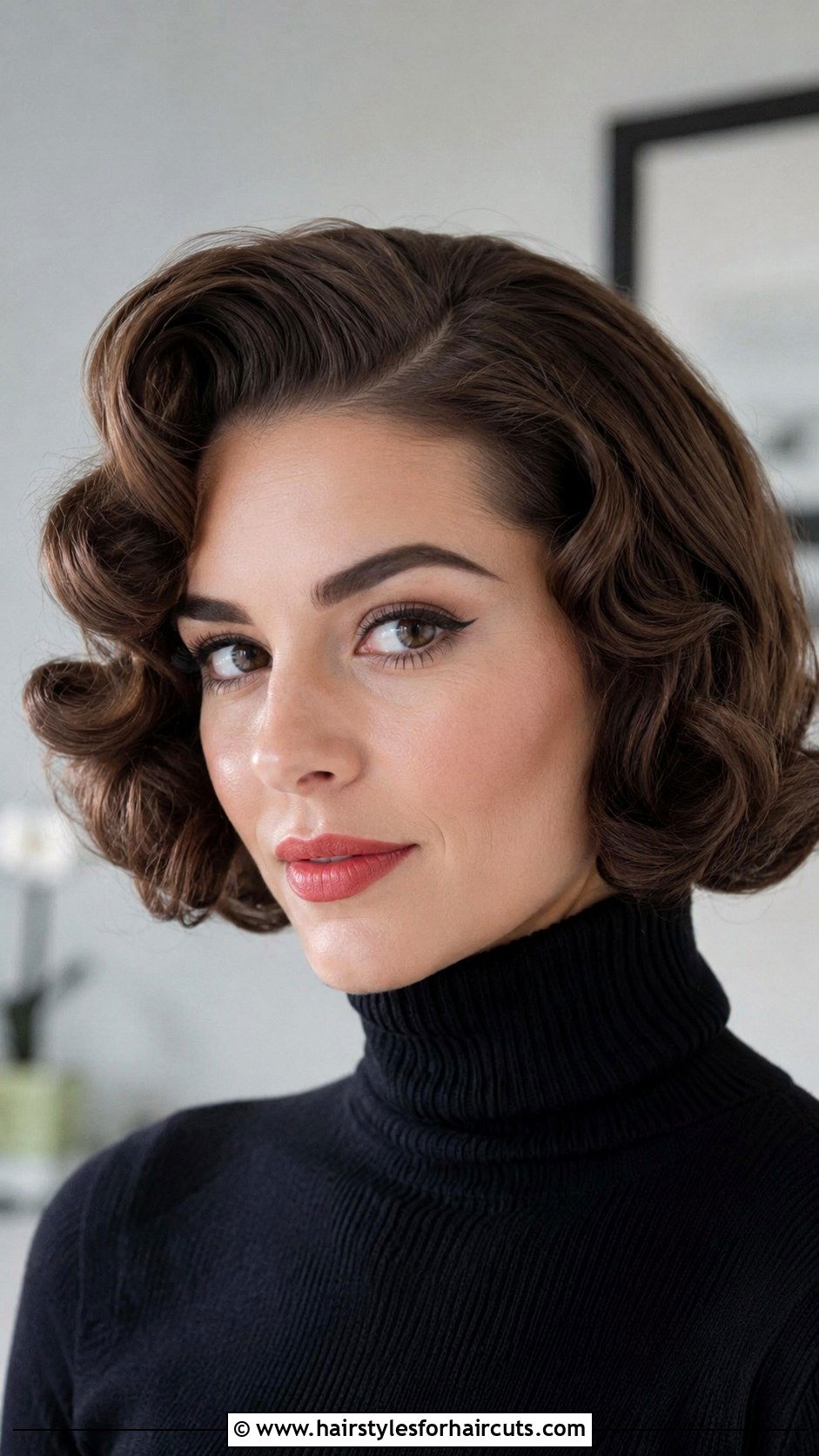 1950s Curly Faux Bob For Long Hair - 25 curly 1950s hairstyles for long hair - 25 curly 1950s hairstyles for long hair