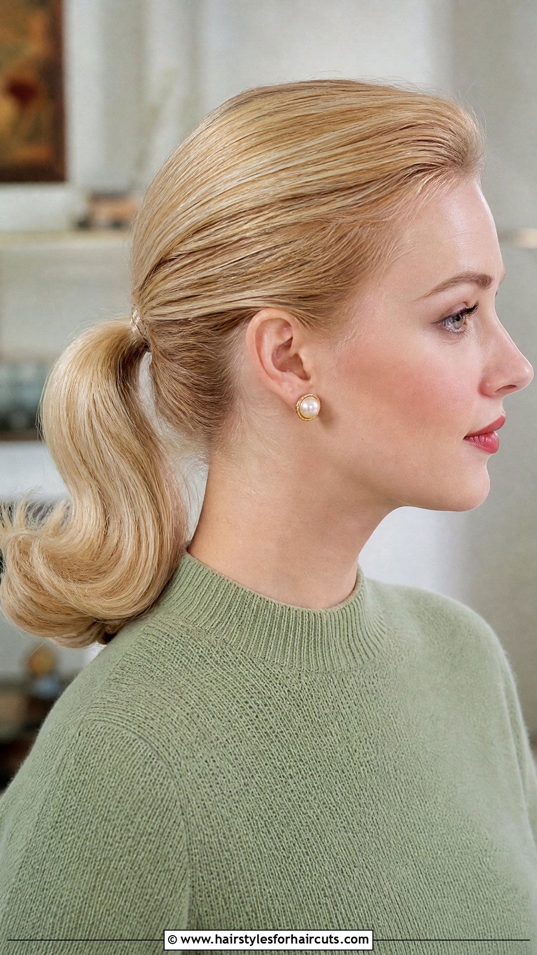 1950s Low Ponytail With Flipped Ends - 25 long hair 1950s african american hairstyles - 25 long hair 1950s african american hairstyles