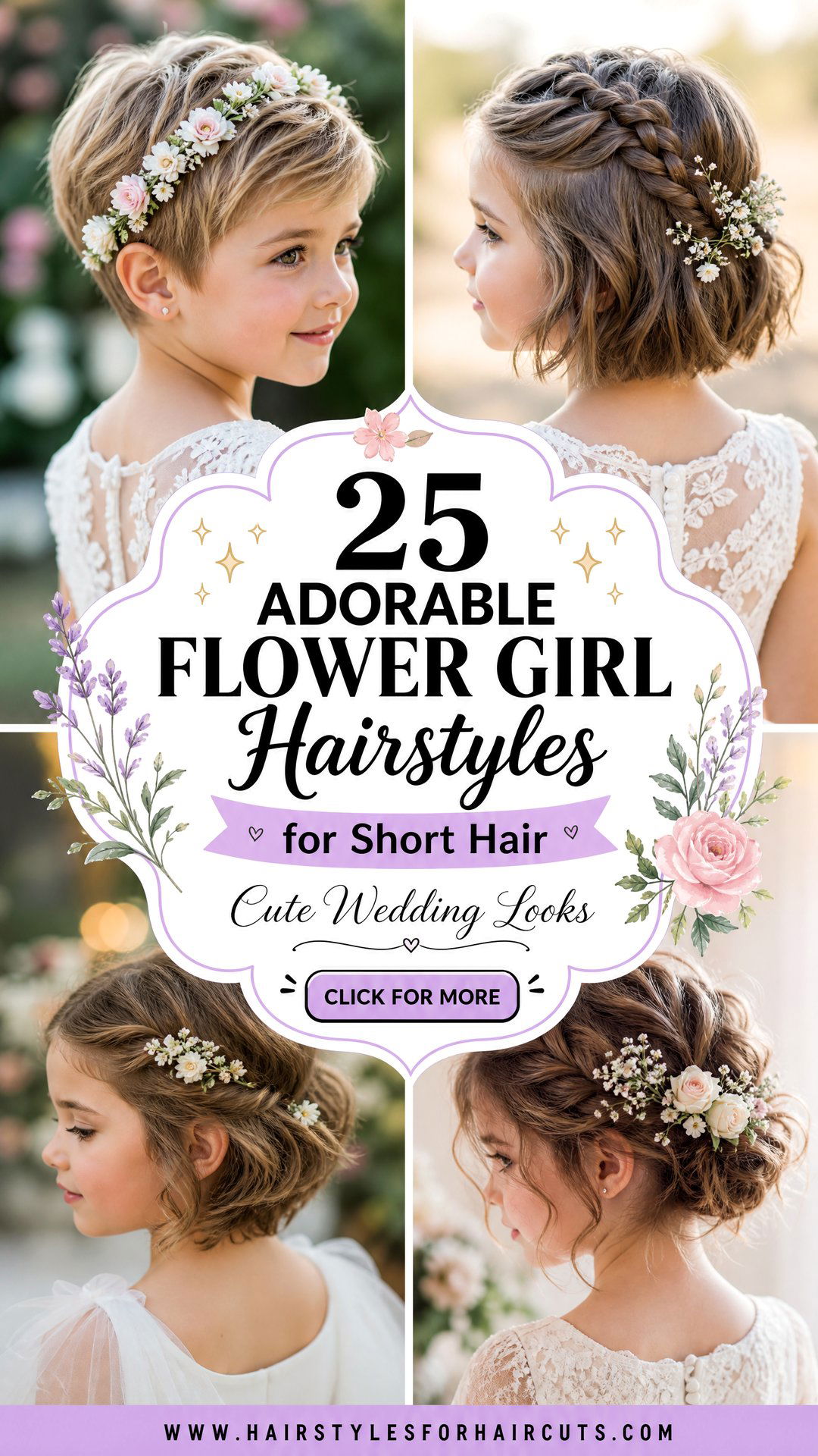 25 Adorable Flower Girl Hairstyles for Short Hair - 25 Adorable Flower Girl Hairstyles for Short Hair