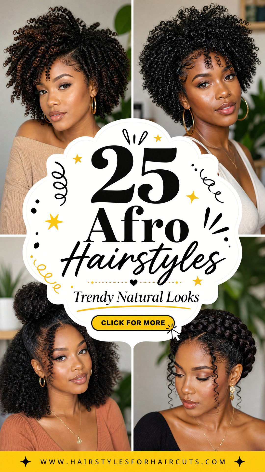 25 Afro Hairstyles for Natural Hair Trendy Looks - 25 Afro Hairstyles for Natural Hair: Trendy Looks
