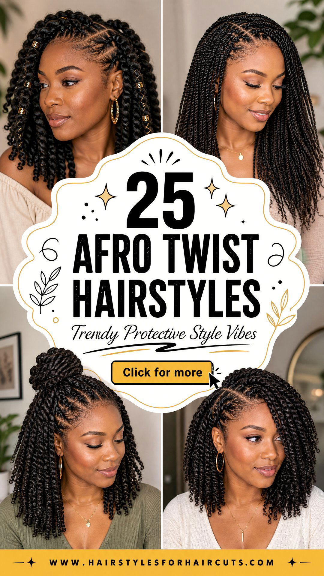 25 Afro Twist Hairstyles Trendy Protective Styles - 25 Afro Twist Hairstyles: Trendy Protective Styles