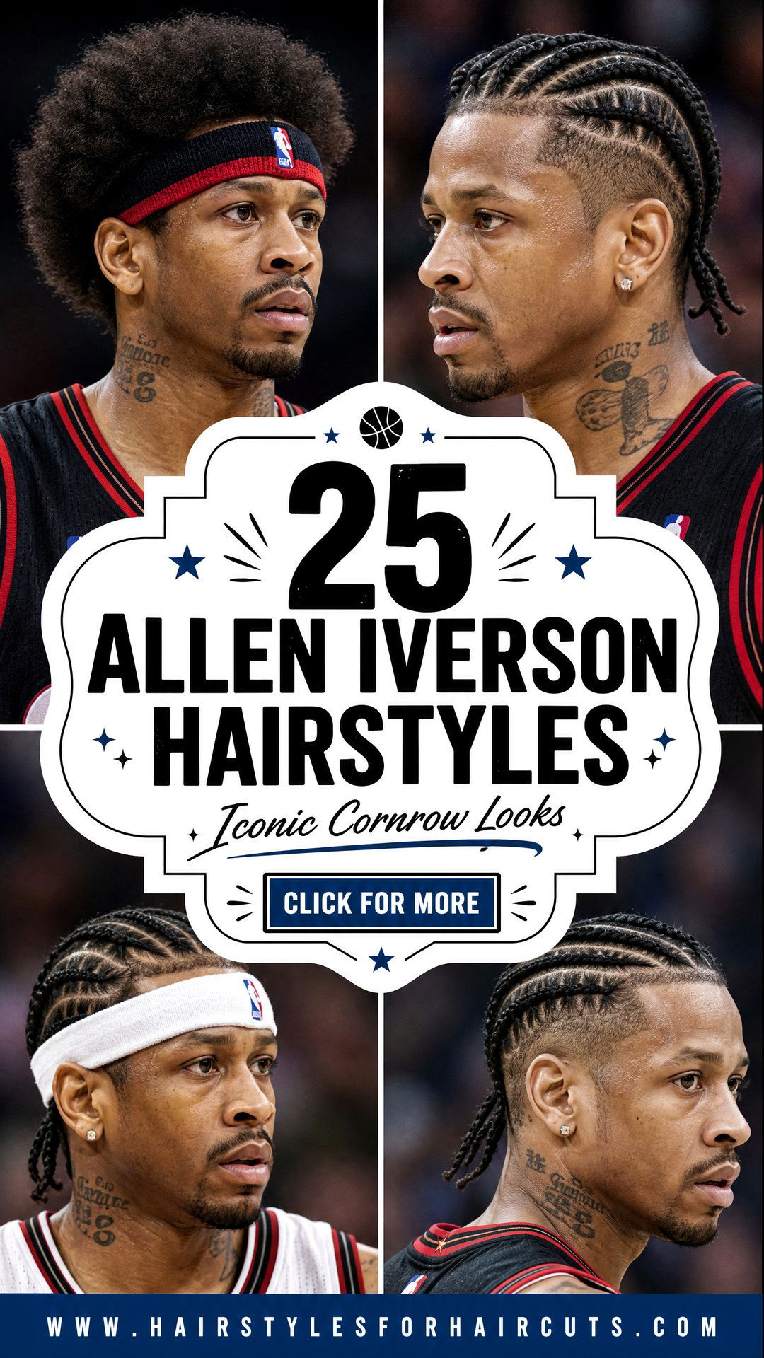 25 Allen Iverson Hairstyles Iconic Cornrow Looks - 25 Allen Iverson Hairstyles: Iconic Cornrow Looks