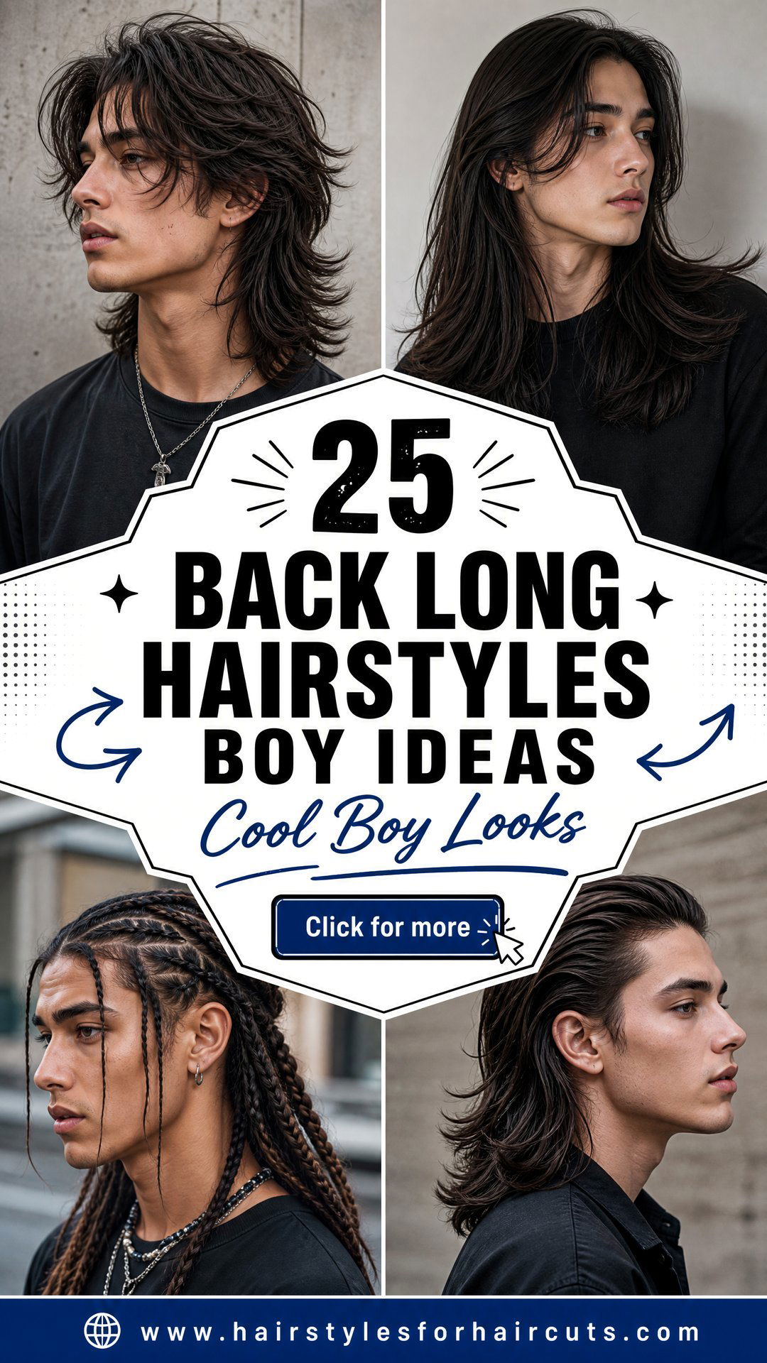 25 Back Long Hairstyles Boy Trendy Cool Looks - 25 Back Long Hairstyles Boy: Trendy Cool Looks