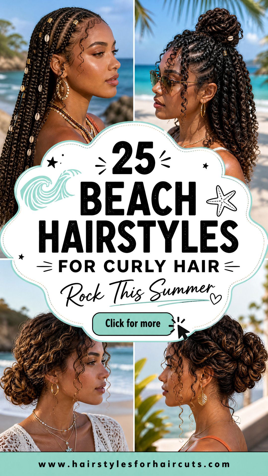 25 Beach Hairstyles for Curly Hair to Rock This Summer - 25 Beach Hairstyles for Curly Hair to Rock This Summer
