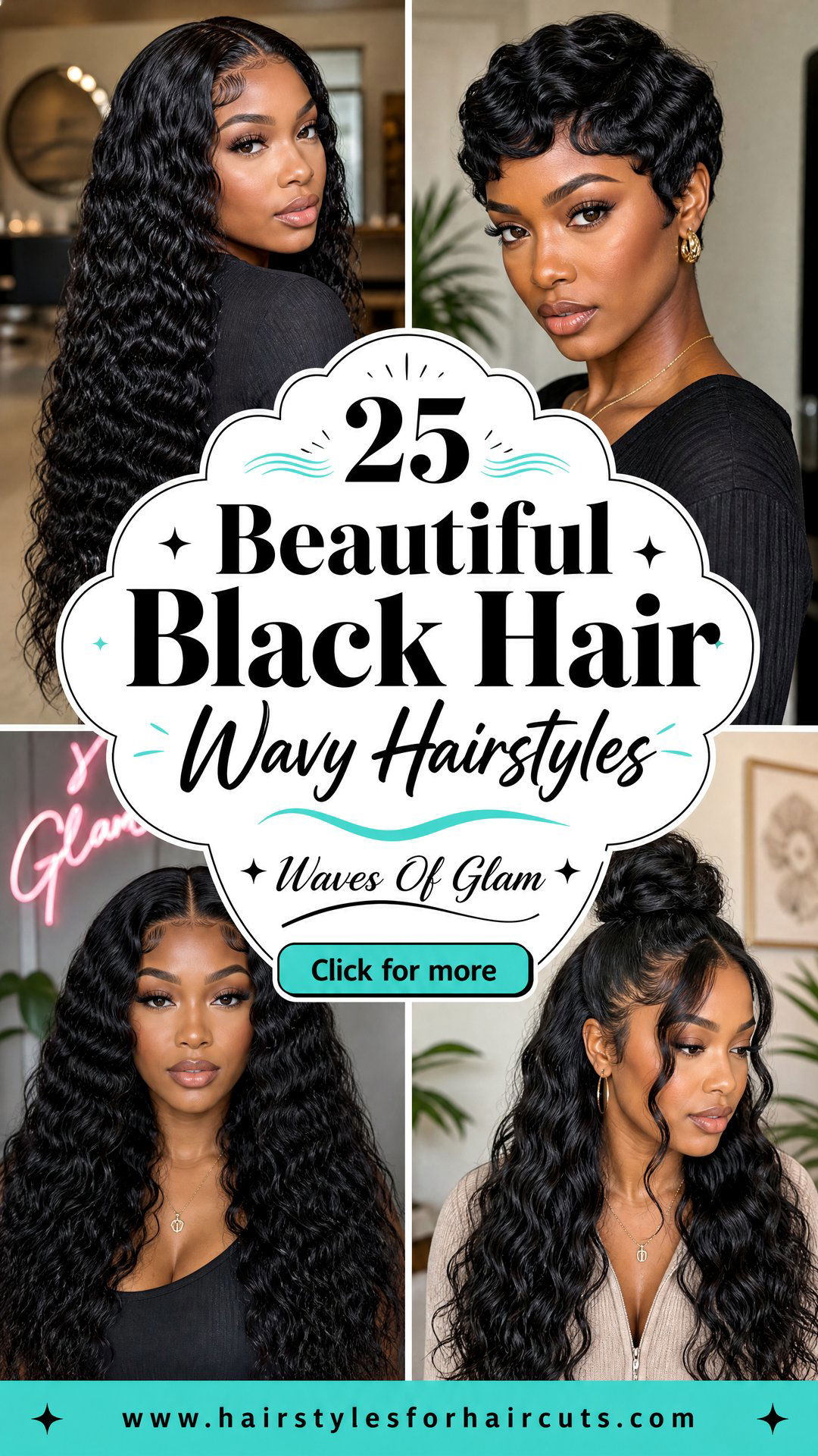 25 Beautiful Black Hair Wavy Hairstyles to Try Now - 25 Beautiful Black Hair Wavy Hairstyles to Try Now