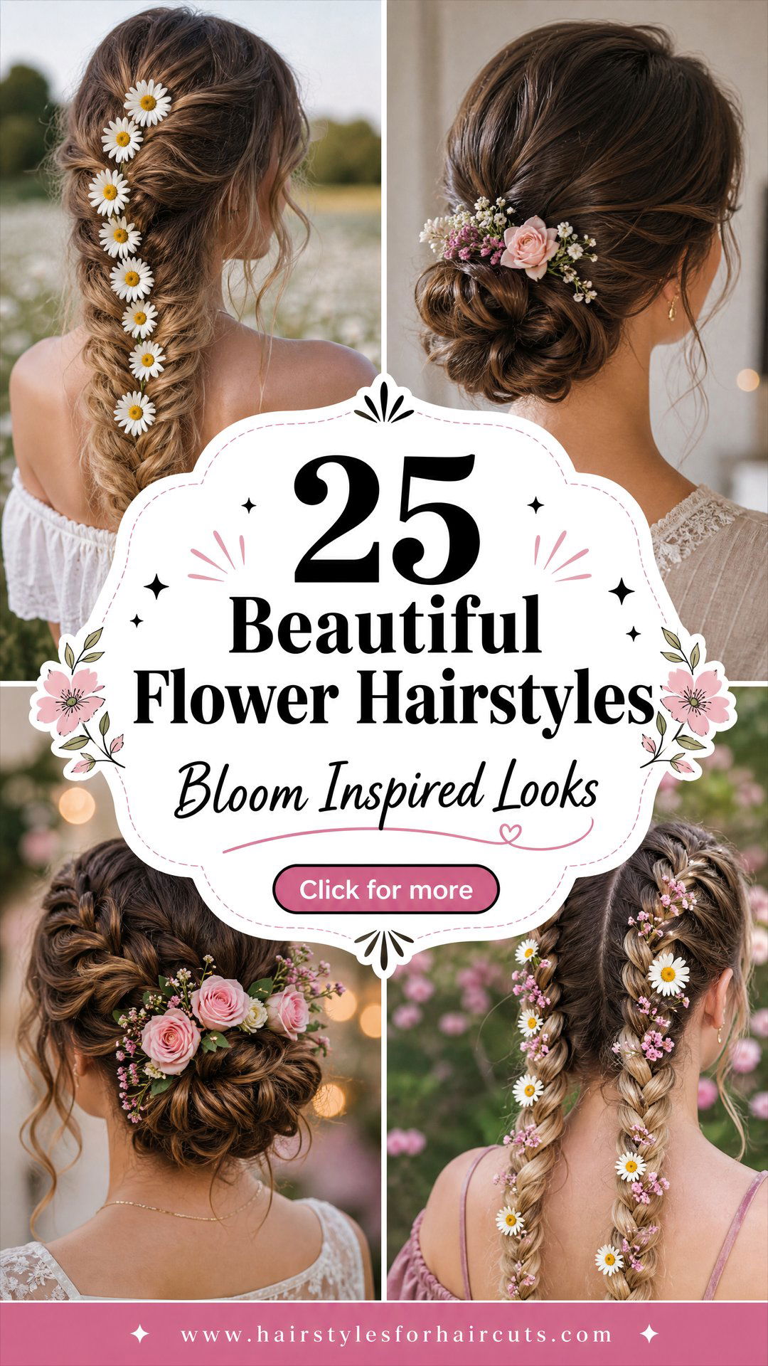 25 Beautiful Flower Hairstyles to Inspire Your Look - 25 Beautiful Flower Hairstyles to Inspire Your Look
