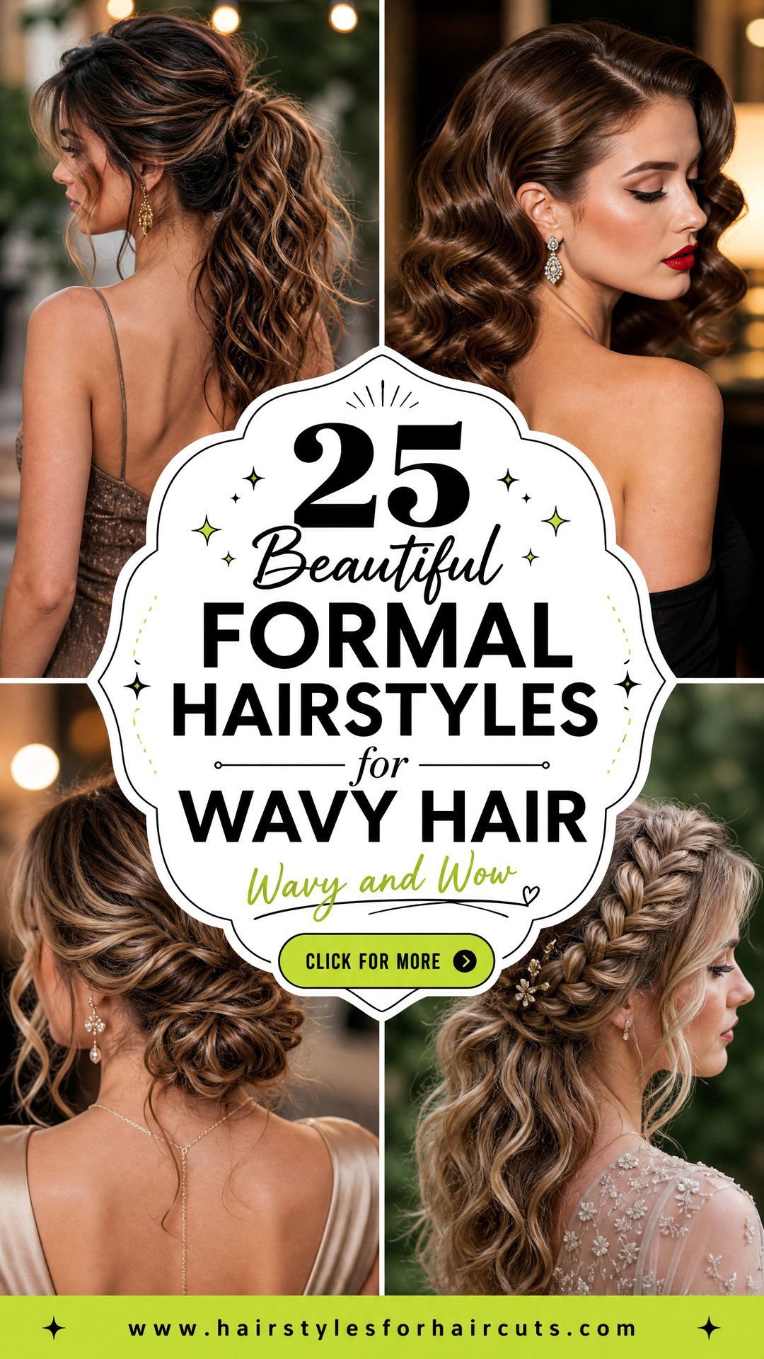 25 Beautiful Formal Hairstyles for Wavy Hair - 25 Beautiful Formal Hairstyles for Wavy Hair