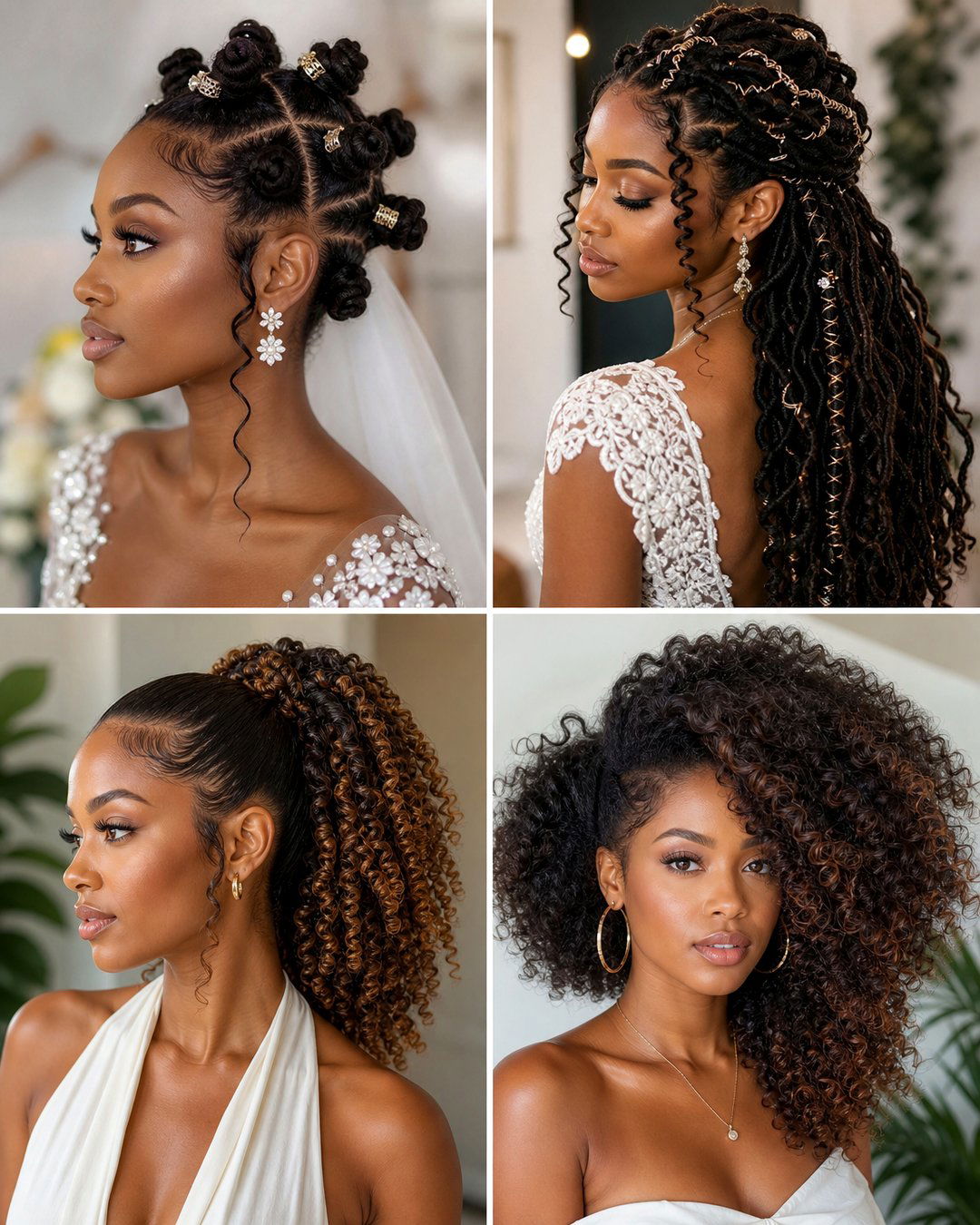 25 Beautiful Natural Wedding Hairstyles for Brides