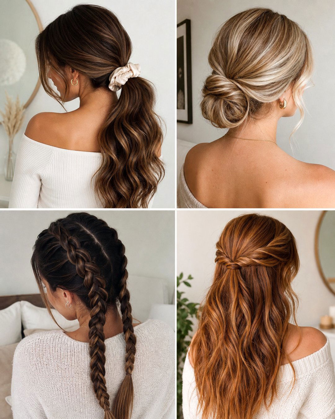 25 Bedtime Hairstyles for Long Hair to Sleep In