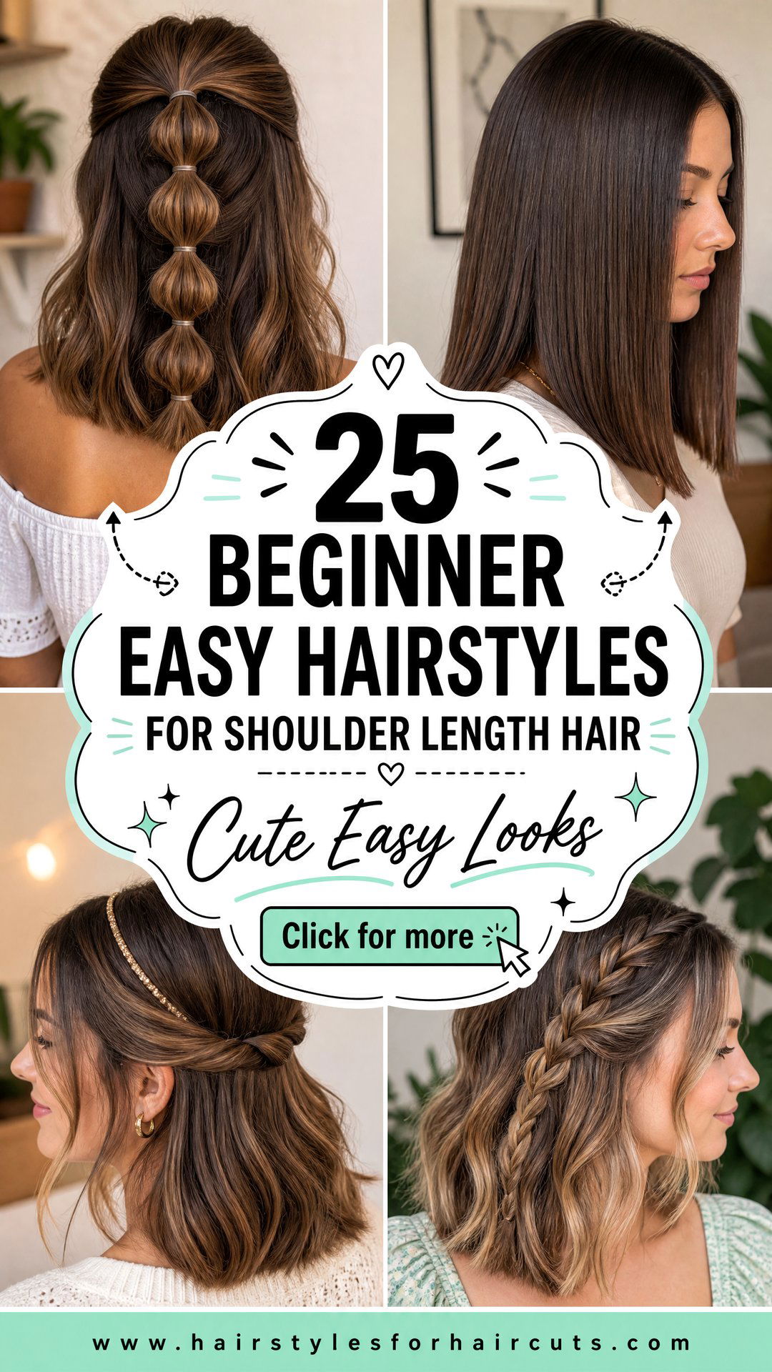 25 Beginner Easy Hairstyles for Shoulder Length Hair - 25 Beginner Easy Hairstyles for Shoulder Length Hair