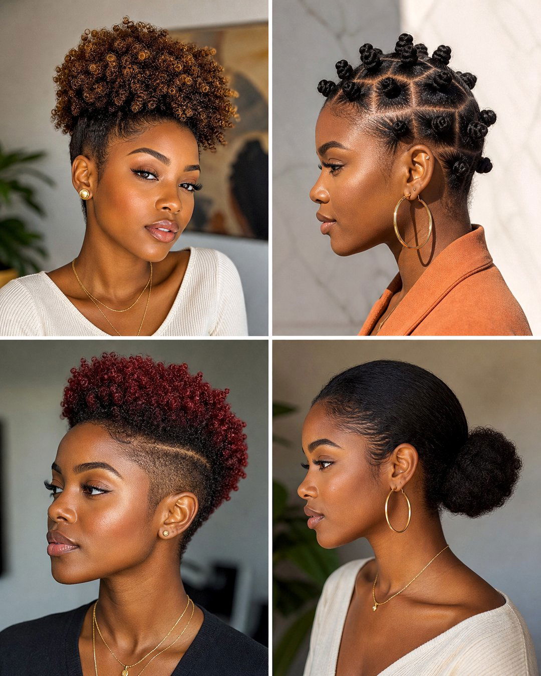 25 Beginner Easy Natural Hairstyles for Short Hair