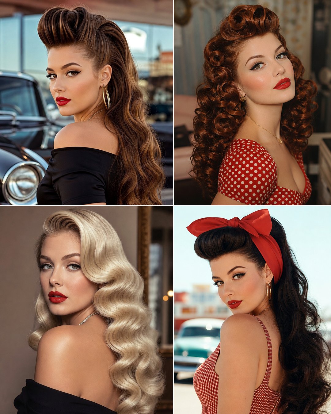 25 Best 1950s Long Hair Pin Up Hairstyles to Try Today