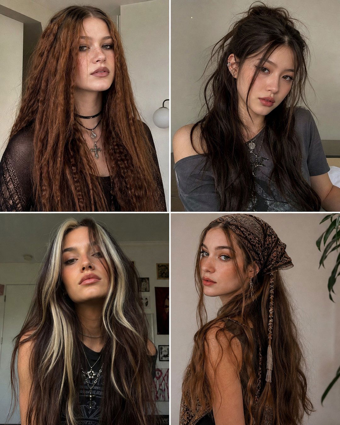 25 Best 90s Grunge Hairstyles for Long Hair to Try