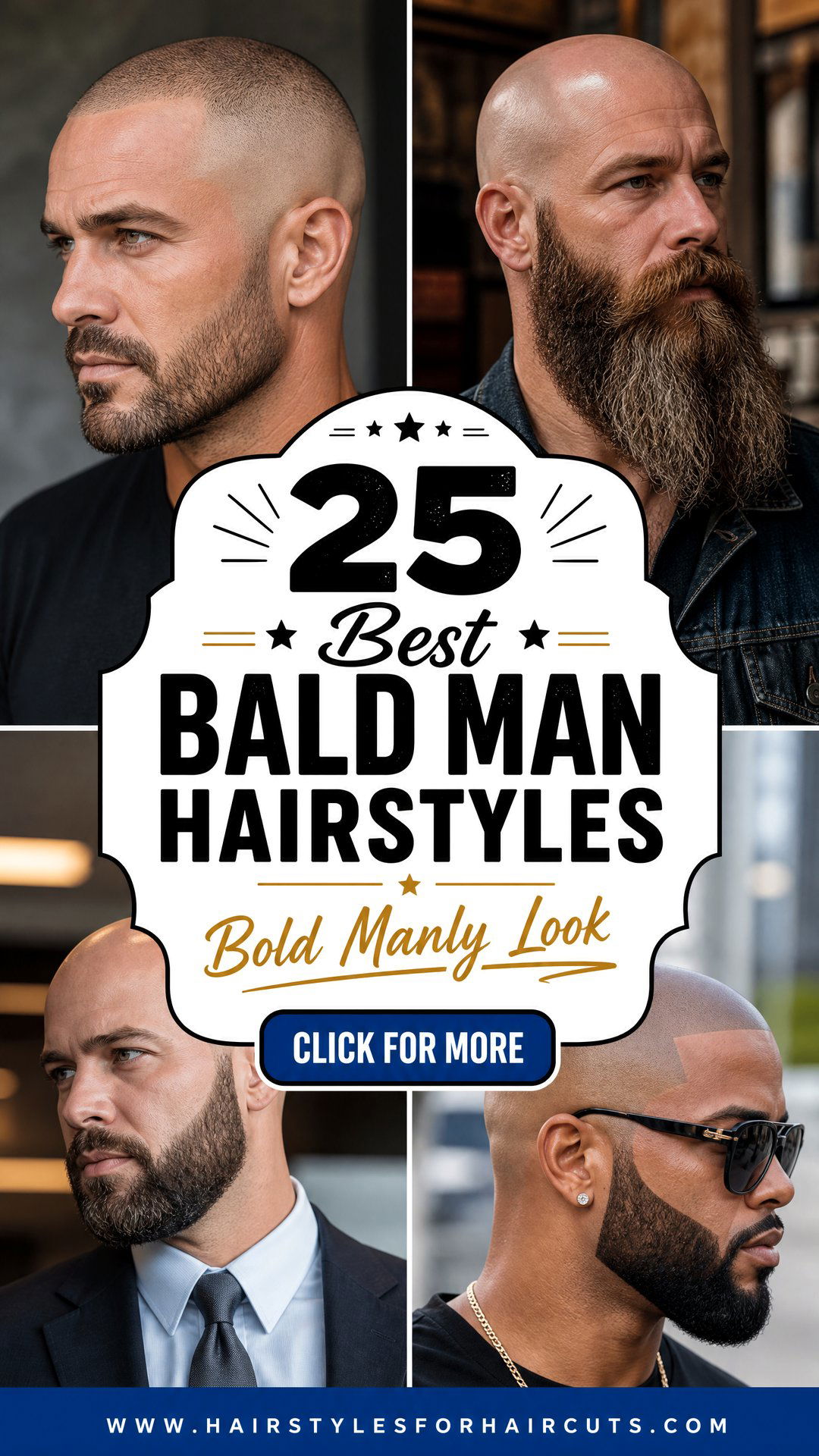 25 Best Bald Man Hairstyles for a Bold Look - 25 Best Bald Man Hairstyles for a Bold Look