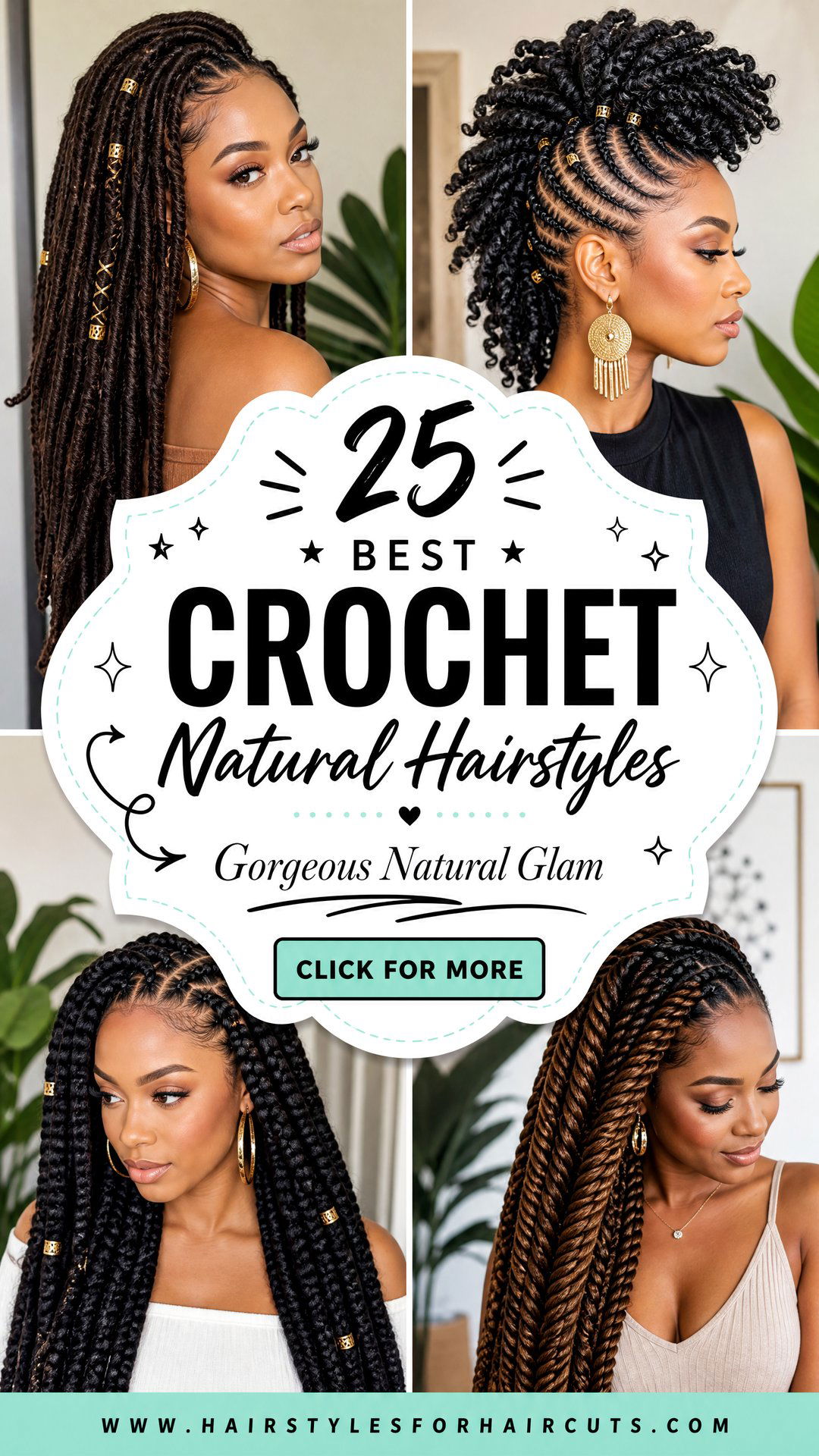 25 Best Crochet Natural Hairstyles for a Gorgeous Look - 25 Best Crochet Natural Hairstyles for a Gorgeous Look