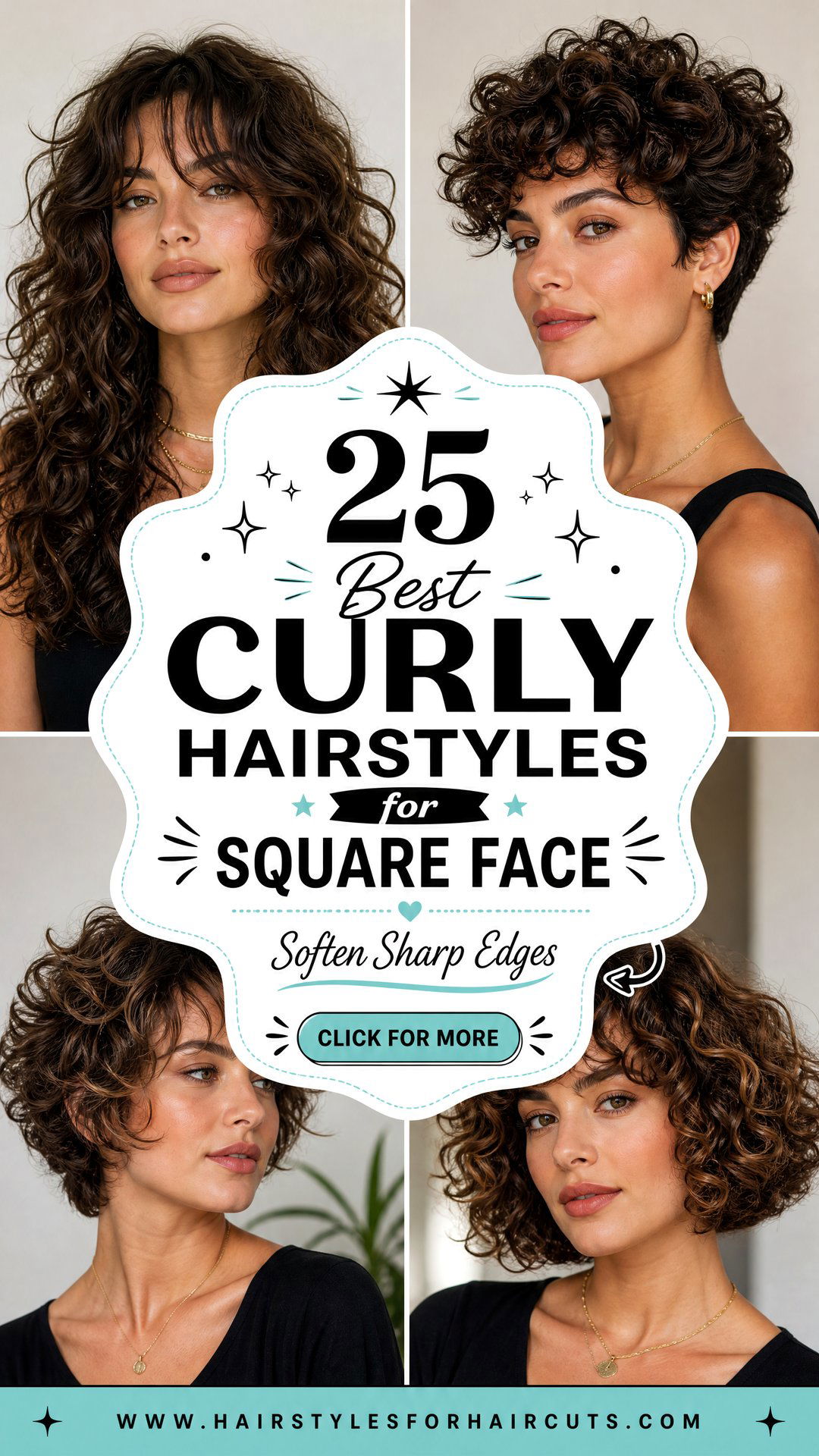 25 Best Curly Hairstyles for Square Face Shapes - 25 Best Curly Hairstyles for Square Face Shapes