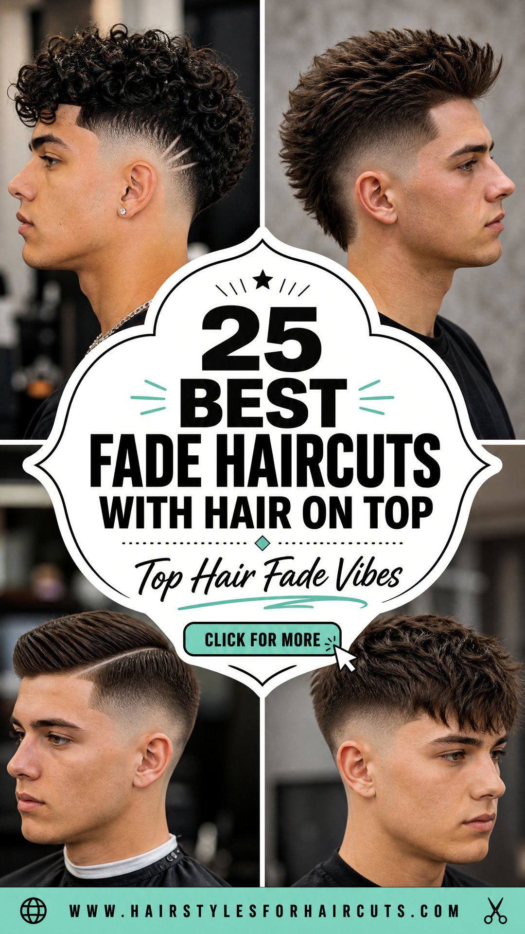 25 Best Fade Haircuts With Hair on Top for Men - 25 Best Fade Haircuts With Hair on Top for Men