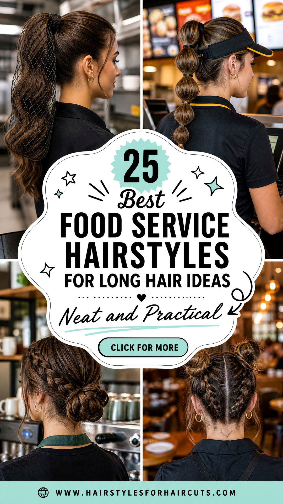 25 Best Food Service Hairstyles for Long Hair Ideas - 25 Best Food Service Hairstyles for Long Hair Ideas