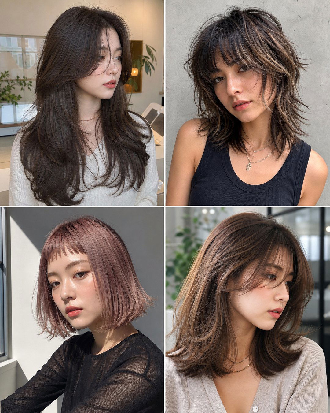 25 Best Haircuts With Bangs for Round Face Shapes