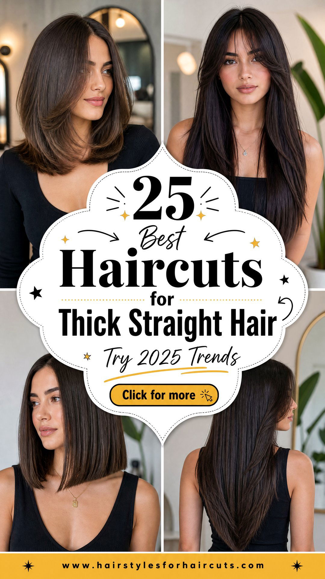 25 Best Haircuts for Thick Straight Hair to Try in 2025 - 25 Best Haircuts for Thick Straight Hair to Try in 2025
