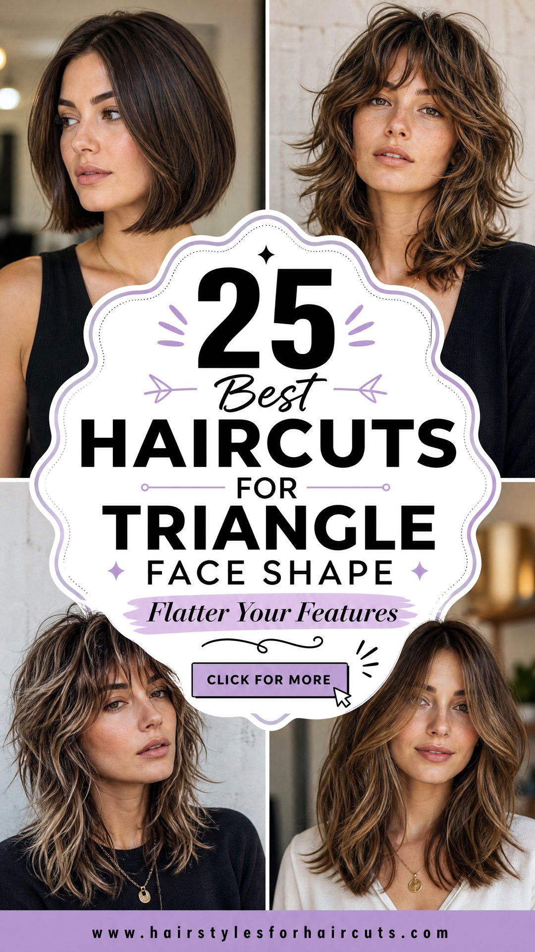 25 Best Haircuts for Triangle Face Shape to Try - 25 Best Haircuts for Triangle Face Shape to Try