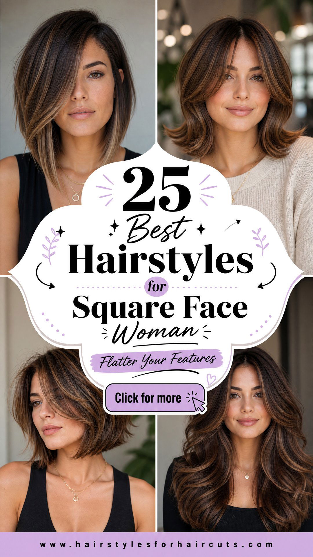 25 Best Hairstyles for Square Face Woman to Try Now - 25 Best Hairstyles for Square Face Woman to Try Now