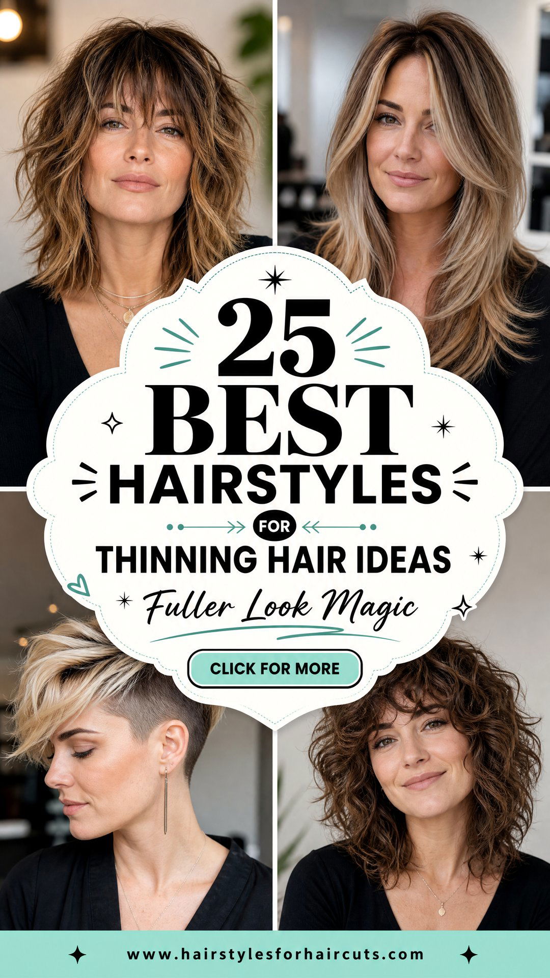 25 Best Hairstyles for Thinning Hair Women Will Love - 25 Best Hairstyles for Thinning Hair Women Will Love