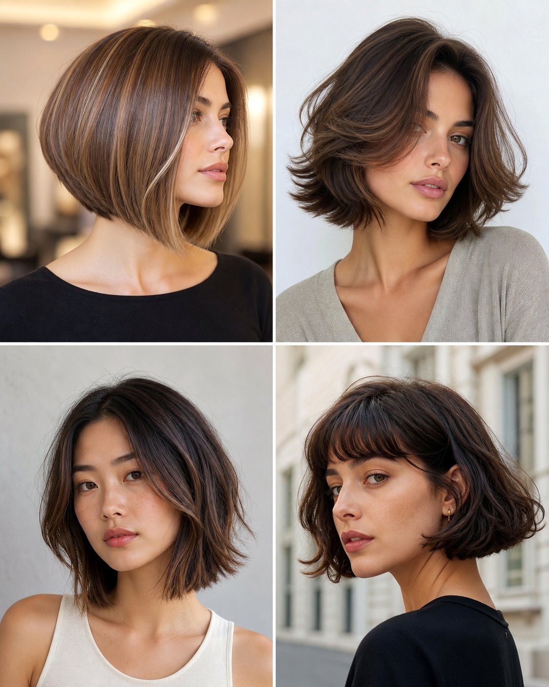 25 Best Medium Length Thick Hair Bob Haircuts