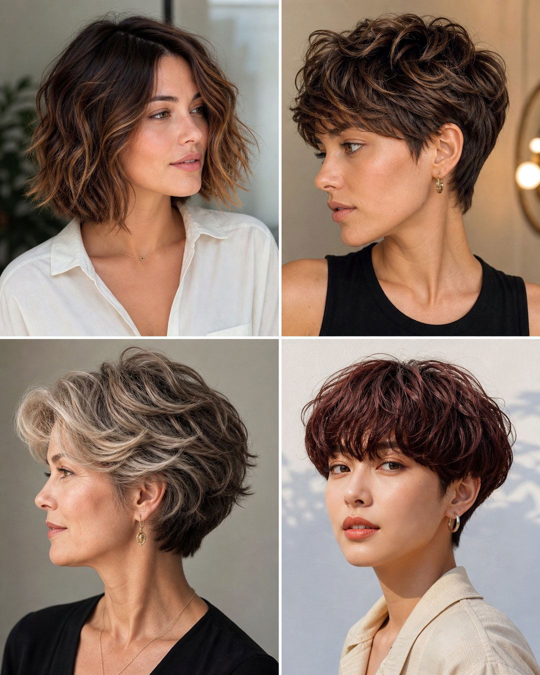 25 Best Short Haircuts Wavy Hair Round Face Styles