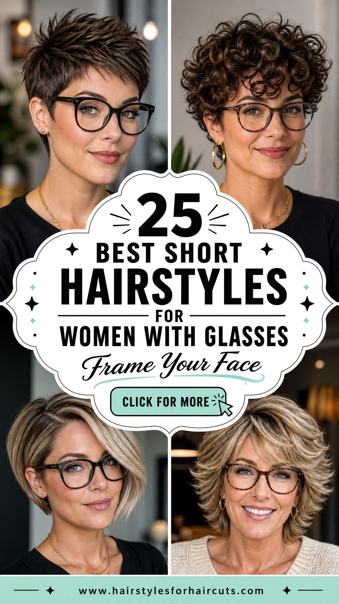 25 Best Short Hairstyles for Women With Glasses - 25 Best Short Hairstyles for Women With Glasses