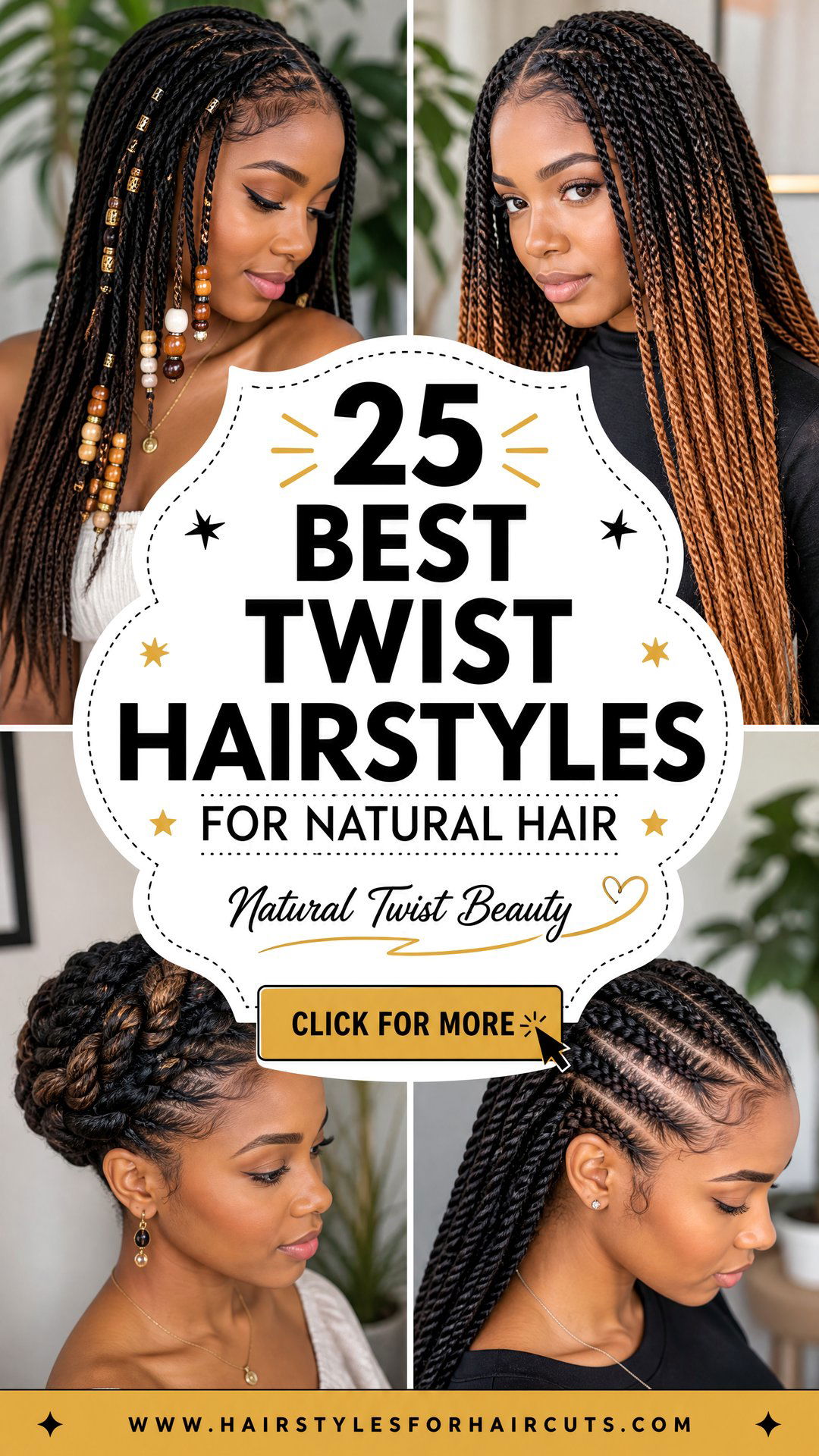 25 Best Twist Hairstyles for Natural Hair to Try - 25 Best Twist Hairstyles for Natural Hair to Try