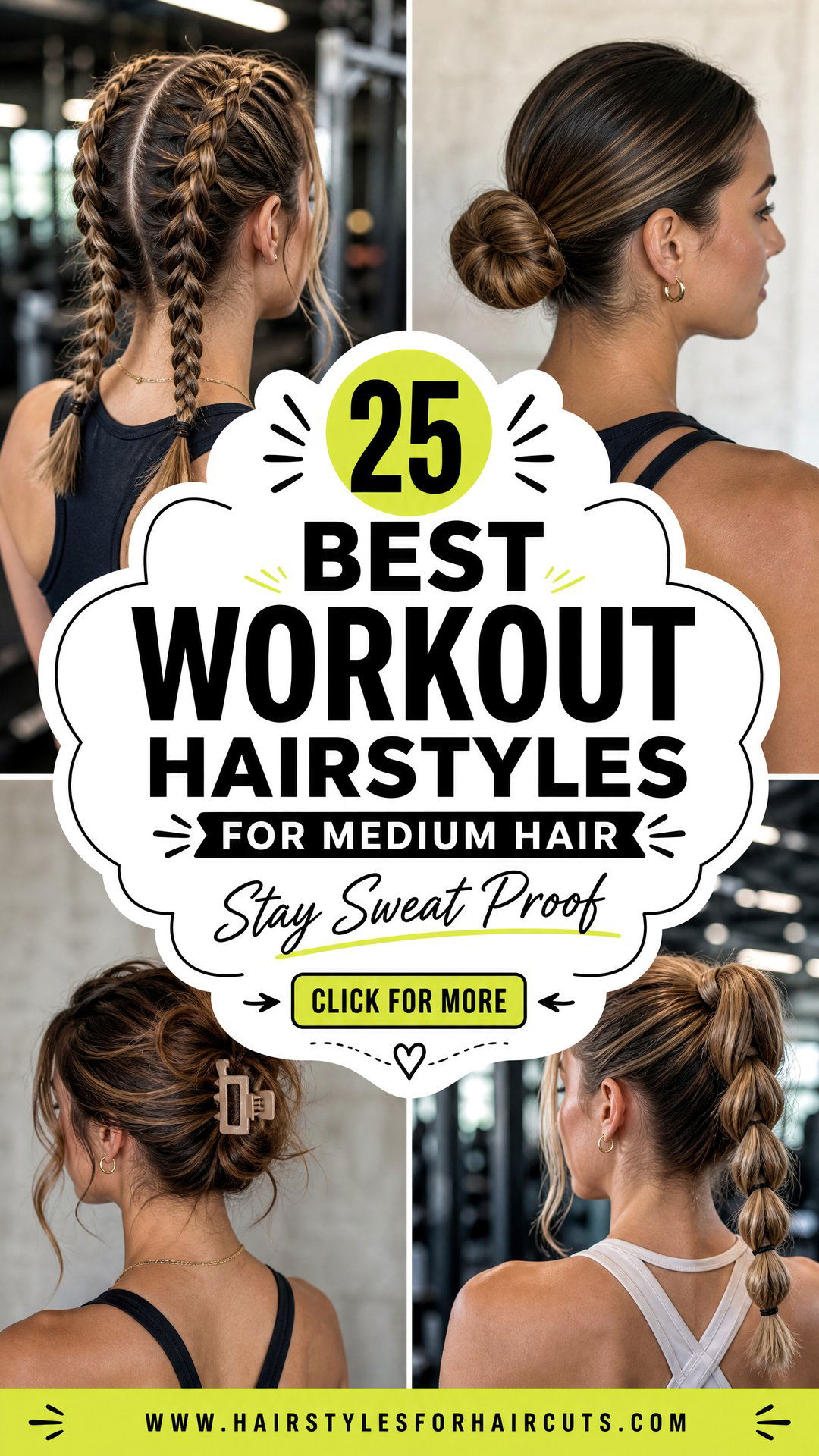 25 Best Workout Hairstyles for Medium Hair - 25 Best Workout Hairstyles for Medium Hair