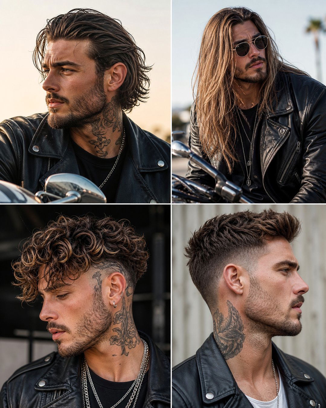 25 Biker Haircuts Edgy Rugged Styles for Bold Men