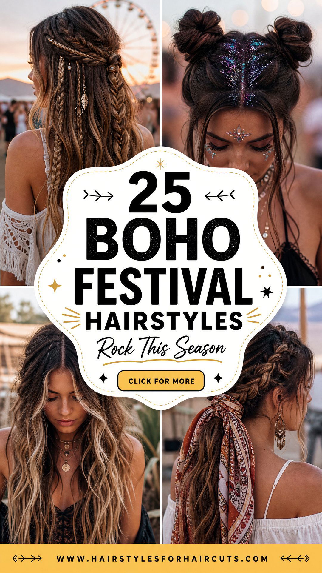 25 Boho Festival Hairstyles to Rock This Season - 25 Boho Festival Hairstyles to Rock This Season