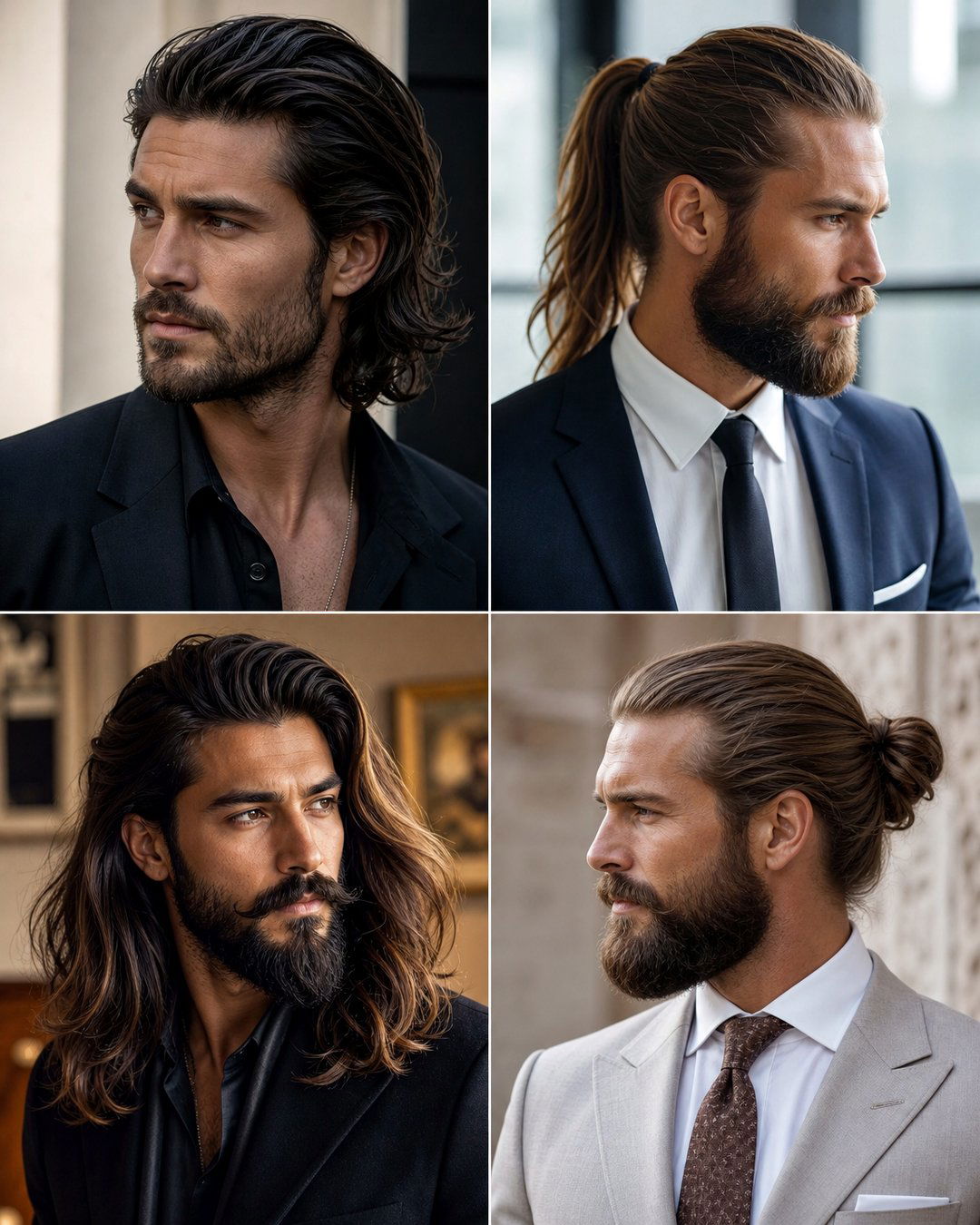 25 Bold Beard and Long Hairstyles for Men