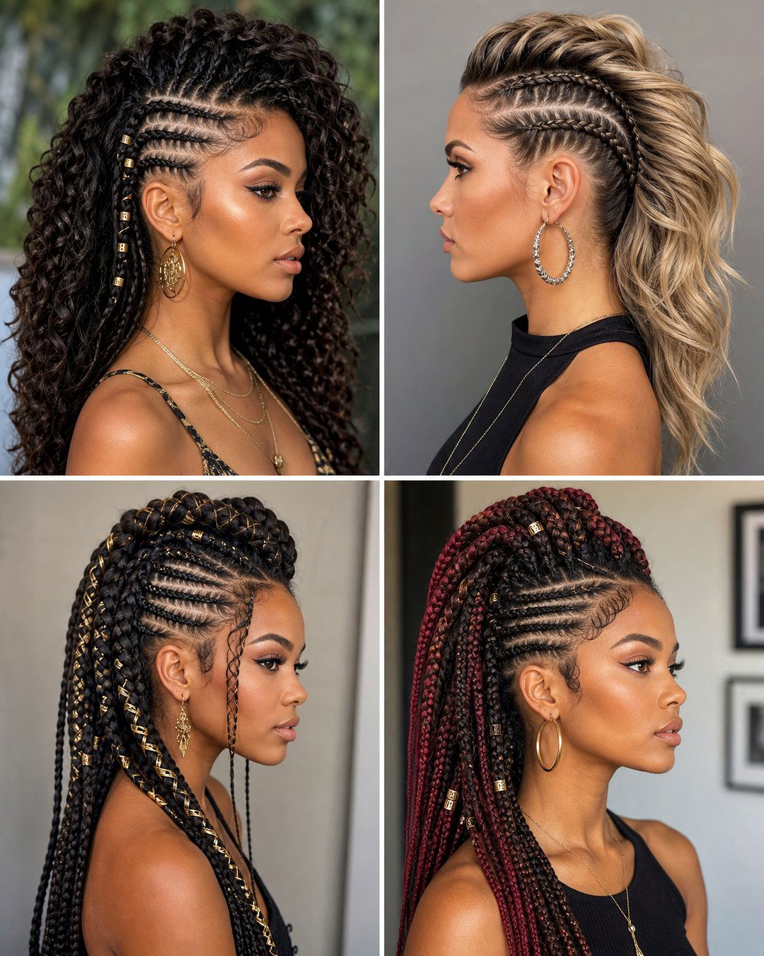 25 Bold Black Female Mohawk Hairstyles for Long Hair