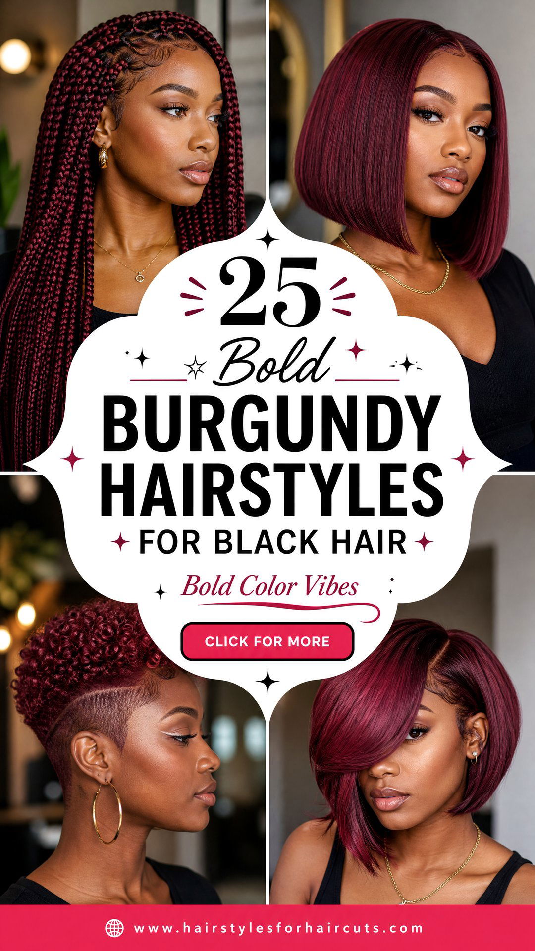 25 Bold Burgundy Hairstyles for Black Hair Ideas - 25 Bold Burgundy Hairstyles for Black Hair Ideas