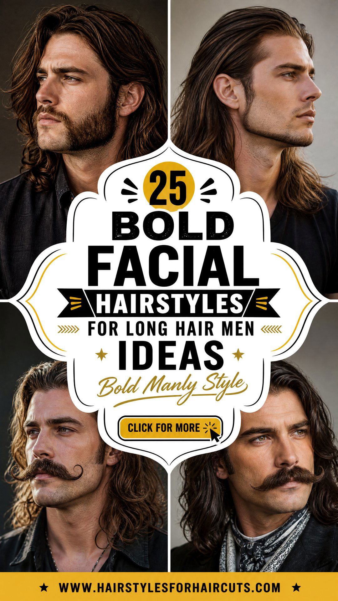 25 Bold Facial Hairstyles for Long Hair Men Love - 25 Bold Facial Hairstyles for Long Hair Men Love