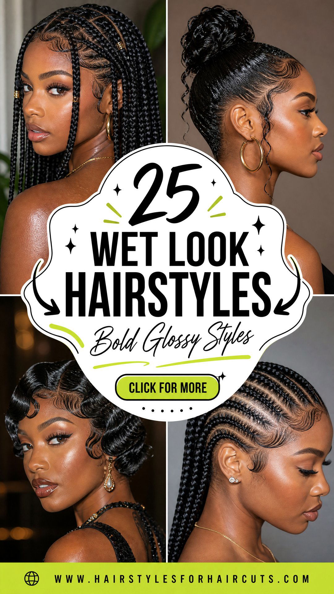25 Bold Wet Look Hairstyles for Black Hair - 25 Bold Wet Look Hairstyles for Black Hair