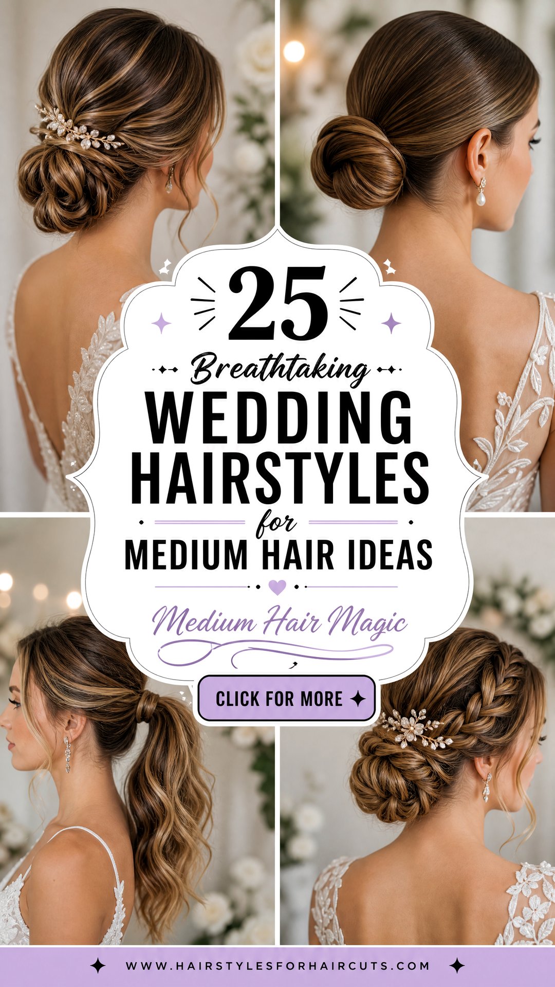 25 Breathtaking Wedding Hairstyles for Medium Hair - 25 Breathtaking Wedding Hairstyles for Medium Hair